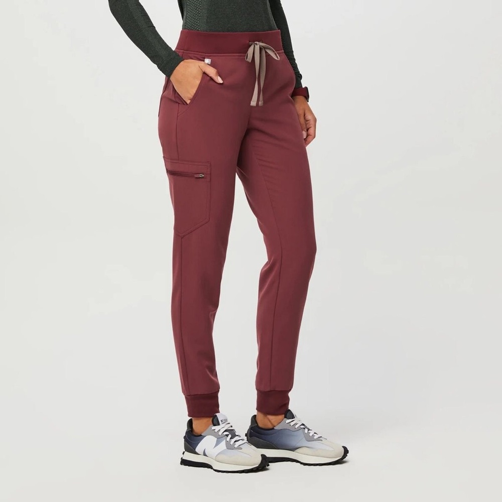 Women's Burgundy Jogger Pants
